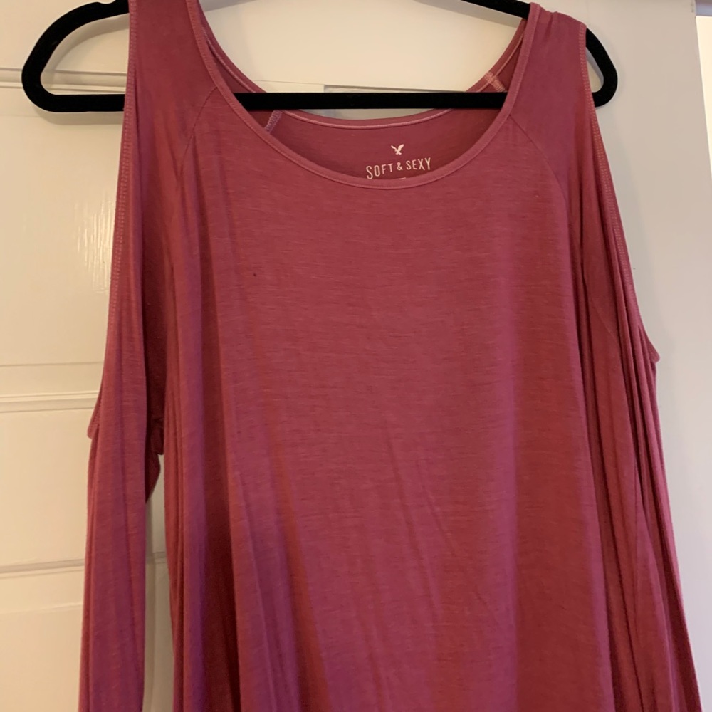 Pink comfy long sleeve shirt